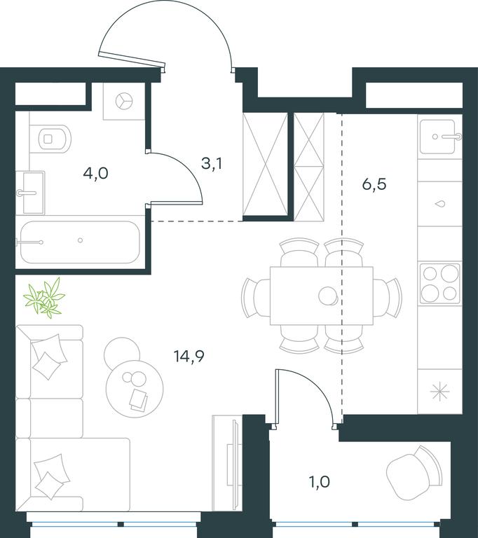 Apartment Sale, 29.5 sq. m. at Gorod V lesu, Gorod V Lesu Residential Complex, Village of Otradnoye, Krasnogorsk Urban District, Moscow Region, Russia #2 Apartment Sale, 29.5 sq. m. at Gorod V lesu, Gorod V Lesu Residential Complex, Village of Otradnoye, Krasnogorsk Urban District, Moscow Region, Russia #2