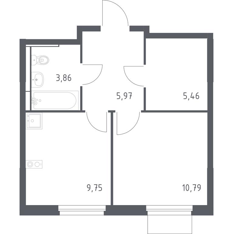 Apartment Sale, 35.83 sq. m. at Mytishchi Park, Silikatnaya ulitsa, 41к3, Mytischi, Moscow Region, Russia #1 Apartment Sale, 35.83 sq. m. at Mytishchi Park, Silikatnaya ulitsa, 41к3, Mytischi, Moscow Region, Russia #1
