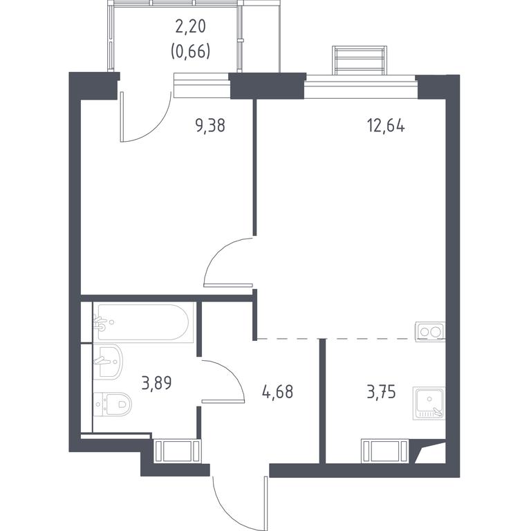 Продажа 1-комн. квартиры, 35 м² в ЖК «Прибрежный Парк», жилой комплекс Прибрежный Парк, село Ям, городской округ Домодедово, Московская область, Россия #1