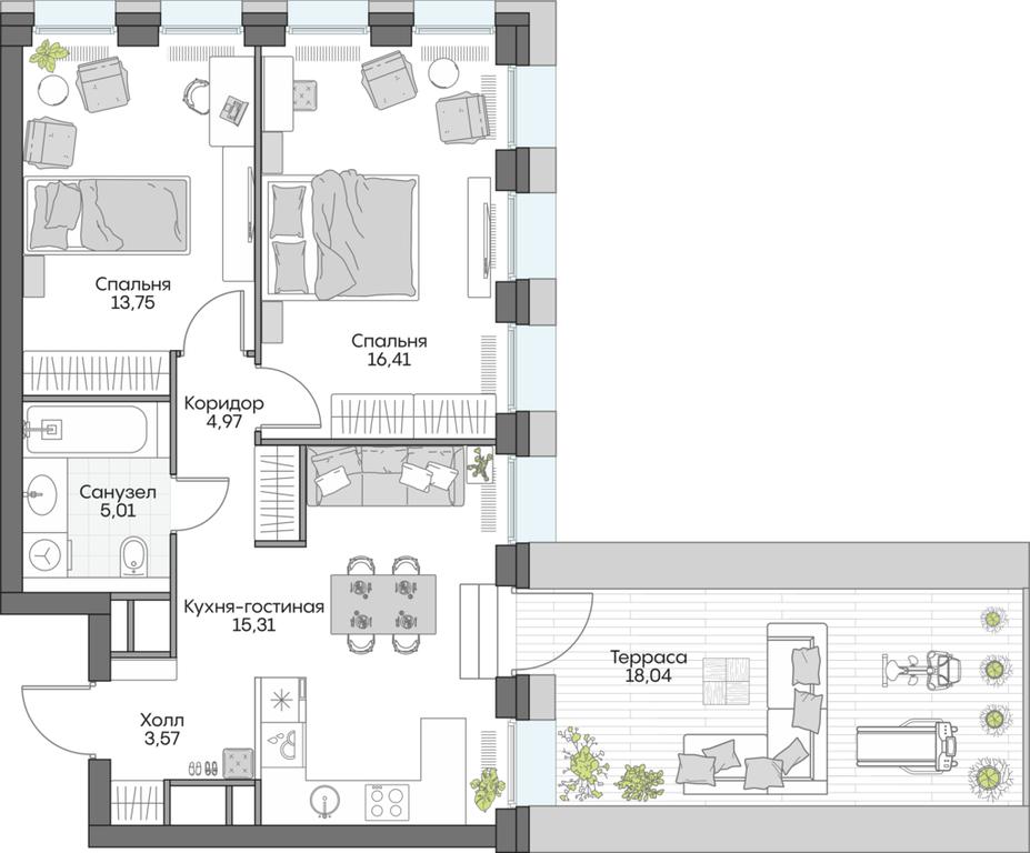 3-BD Apartment Sale, 82.79 sq. m. at Dom na naberezhnoy INSIDER (Insayder), Avtozavodskaya Street, Moscow, Russia #1 3-BD Apartment Sale, 82.79 sq. m. at Dom na naberezhnoy INSIDER (Insayder), Avtozavodskaya Street, Moscow, Russia #1