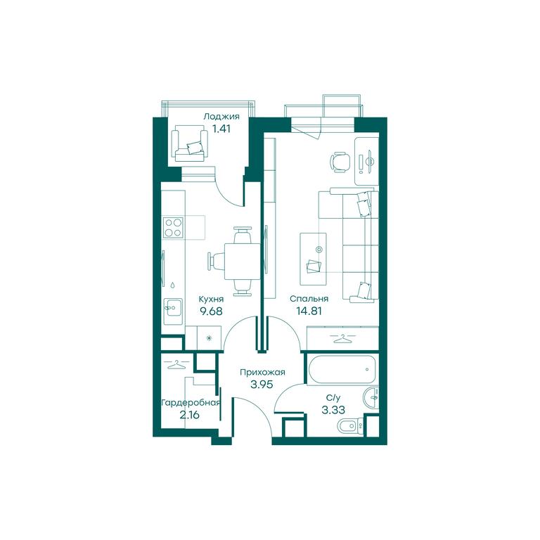 Apartment Sale, 35.2 sq. m. at Ravnovesie, zhiloy kompleks Ravnovesiye, selo Perkhushkovo, Odintsovskiy City District, Moscow Region, Russia #1 Apartment Sale, 35.2 sq. m. at Ravnovesie, zhiloy kompleks Ravnovesiye, selo Perkhushkovo, Odintsovskiy City District, Moscow Region, Russia #1