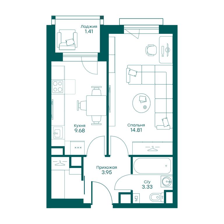 Apartment Sale, 35.2 sq. m. at Ravnovesie, zhiloy kompleks Ravnovesiye, selo Perkhushkovo, Odintsovskiy City District, Moscow Region, Russia #2 Apartment Sale, 35.2 sq. m. at Ravnovesie, zhiloy kompleks Ravnovesiye, selo Perkhushkovo, Odintsovskiy City District, Moscow Region, Russia #2