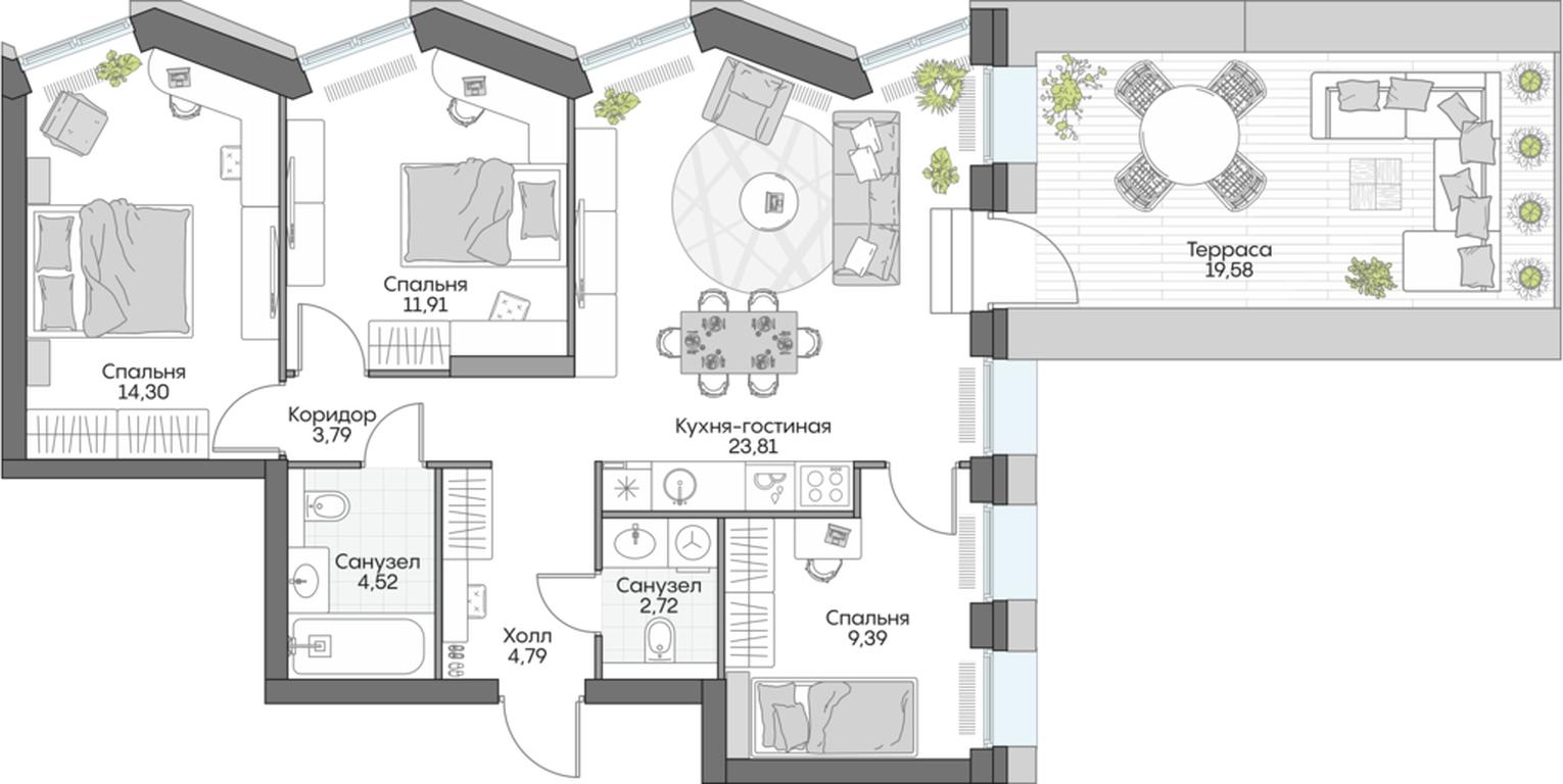 2-BD Apartment Sale, 61.09平方米 at Dom na naberezhnoy INSIDER (Insayder), Avtozavodskaya Street, Moscow, Russia #1 2-BD Apartment Sale, 61.09平方米 at Dom na naberezhnoy INSIDER (Insayder), Avtozavodskaya Street, Moscow, Russia #1