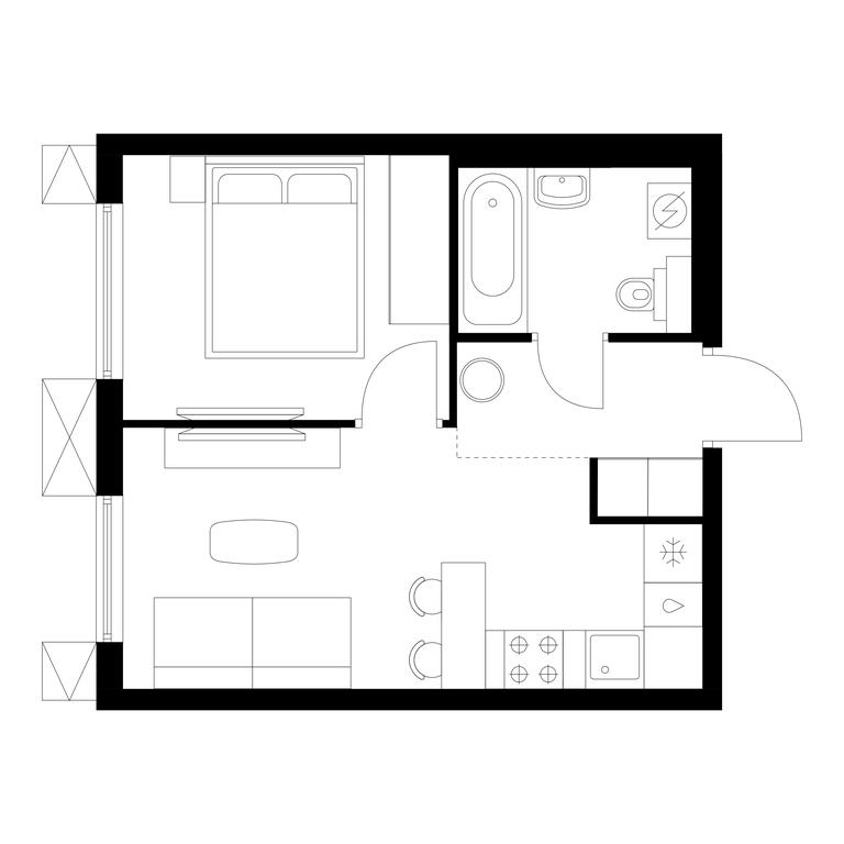 1-BD Apartment Sale, 30.9平方米 at Nikolskie Luga, Varshavskoye Highway, вл266с1, Moscow, Russia #1 1-BD Apartment Sale, 30.9平方米 at Nikolskie Luga, Varshavskoye Highway, вл266с1, Moscow, Russia #1