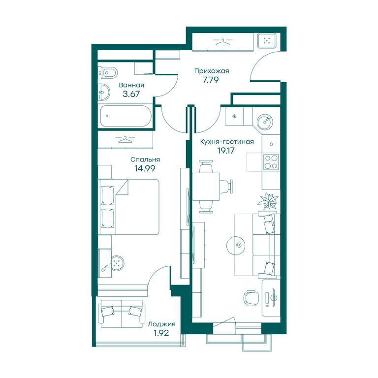 1-BD Apartment Sale, 47.4 sq. m. at Ravnovesie, zhiloy kompleks Ravnovesiye, selo Perkhushkovo, Odintsovskiy City District, Moscow Region, Russia #1 1-BD Apartment Sale, 47.4 sq. m. at Ravnovesie, zhiloy kompleks Ravnovesiye, selo Perkhushkovo, Odintsovskiy City District, Moscow Region, Russia #1
