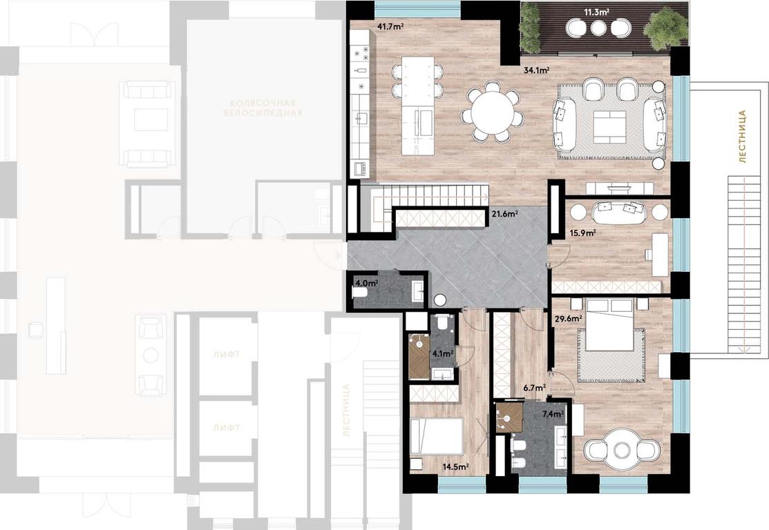 3-BD Apartment Sale, 354平方米 at Woods, 2nd Mosfilmovsky Lane, 3, Moscow, Russia #1 3-BD Apartment Sale, 354平方米 at Woods, 2nd Mosfilmovsky Lane, 3, Moscow, Russia #1