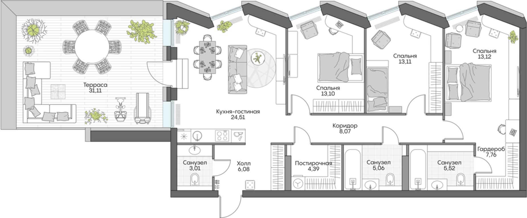 3-BD Apartment Sale, 134.68 sq. m. at Dom na naberezhnoy INSIDER (Insayder), Avtozavodskaya Street, Moscow, Russia #1 3-BD Apartment Sale, 134.68 sq. m. at Dom na naberezhnoy INSIDER (Insayder), Avtozavodskaya Street, Moscow, Russia #1