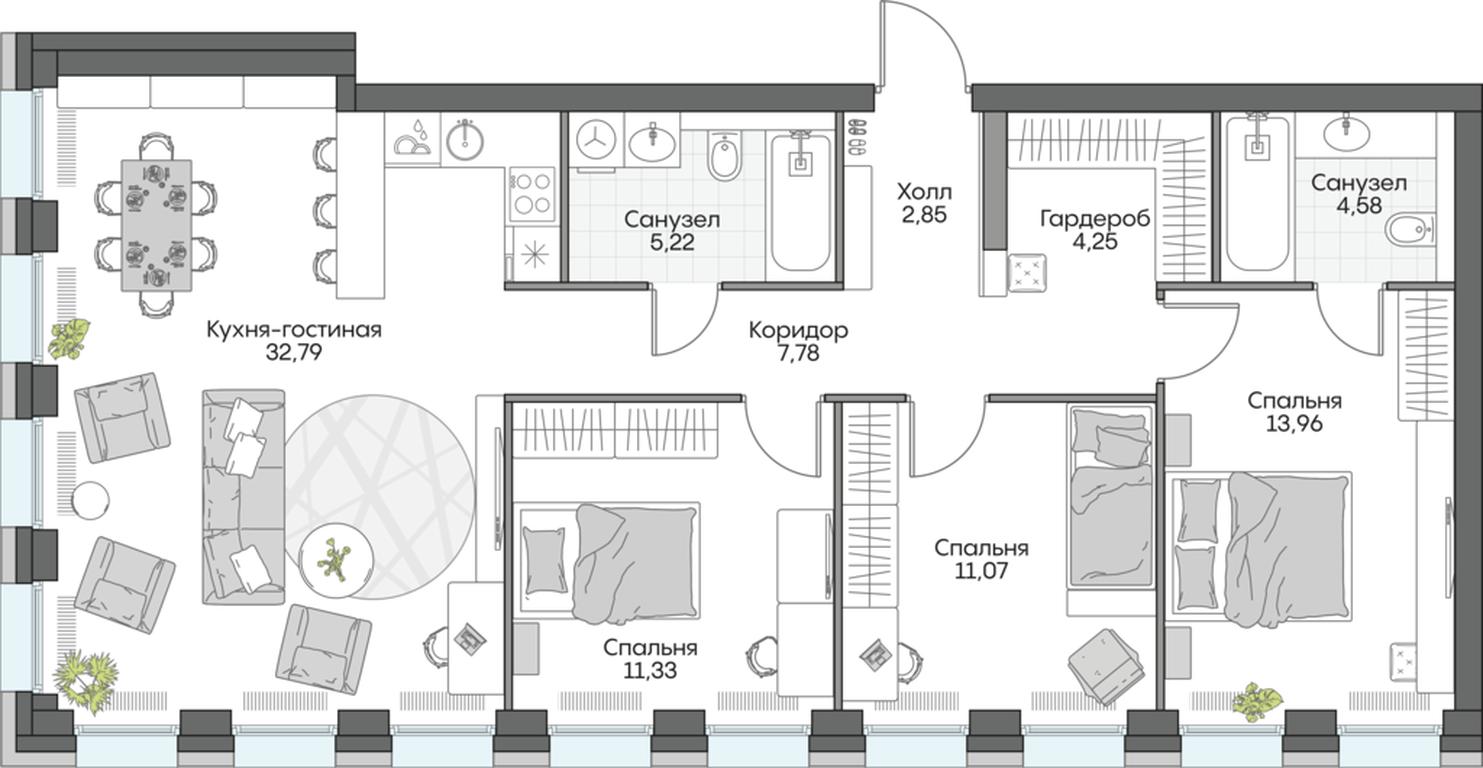 3-BD Apartment Sale, 94.05 sq. m. at Dom na naberezhnoy INSIDER (Insayder), Avtozavodskaya Street, Moscow, Russia #1 3-BD Apartment Sale, 94.05 sq. m. at Dom na naberezhnoy INSIDER (Insayder), Avtozavodskaya Street, Moscow, Russia #1