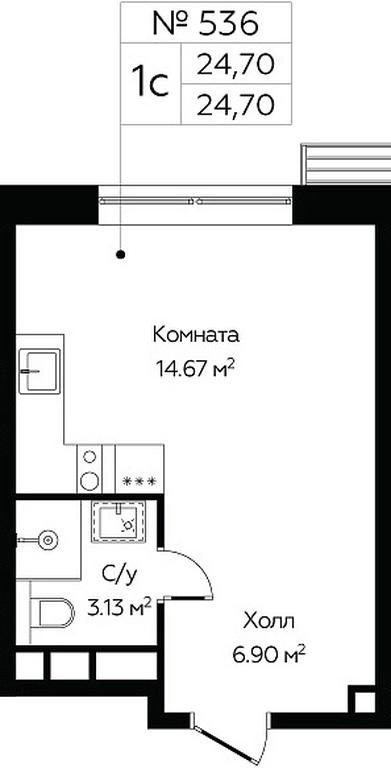 Apartment Sale, 24.7平方米 at MirrorZdanie, Oktyabrskaya Street, 98, Moscow, Russia #1 Apartment Sale, 24.7平方米 at MirrorZdanie, Oktyabrskaya Street, 98, Moscow, Russia #1