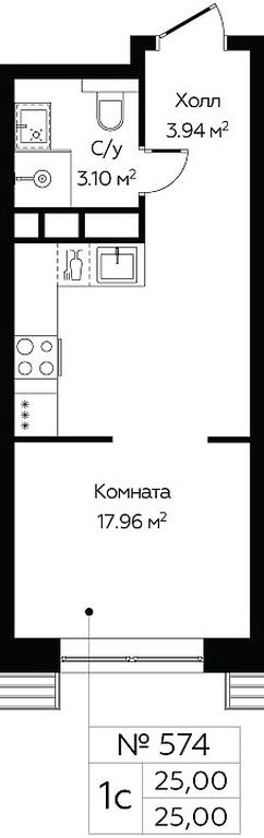 Apartment Sale, 25平方米 at MirrorZdanie, Oktyabrskaya Street, 98, Moscow, Russia #1 Apartment Sale, 25平方米 at MirrorZdanie, Oktyabrskaya Street, 98, Moscow, Russia #1
