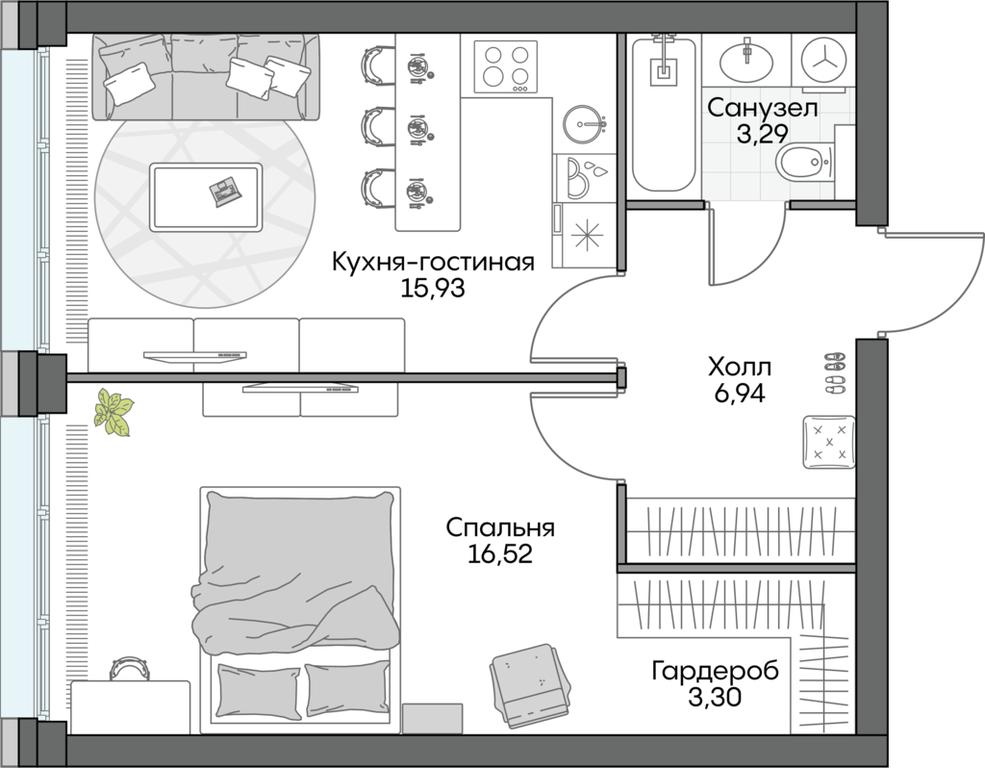 1-BD Apartment Sale, 46.12 sq. m. at Dom na naberezhnoy INSIDER (Insayder), Avtozavodskaya Street, Moscow, Russia #1 1-BD Apartment Sale, 46.12 sq. m. at Dom na naberezhnoy INSIDER (Insayder), Avtozavodskaya Street, Moscow, Russia #1