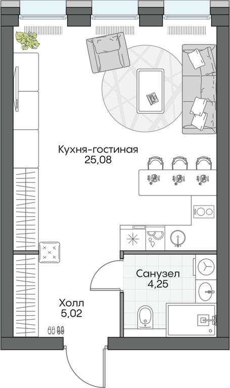 Apartment Sale, 34.5 sq. m. at Dom na naberezhnoy INSIDER (Insayder), Avtozavodskaya Street, Moscow, Russia #1 Apartment Sale, 34.5 sq. m. at Dom na naberezhnoy INSIDER (Insayder), Avtozavodskaya Street, Moscow, Russia #1