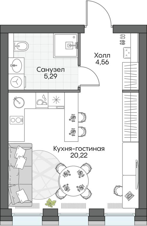 Apartment Sale, 30.3 sq. m. at Dom na naberezhnoy INSIDER (Insayder), Avtozavodskaya Street, Moscow, Russia #1 Apartment Sale, 30.3 sq. m. at Dom na naberezhnoy INSIDER (Insayder), Avtozavodskaya Street, Moscow, Russia #1