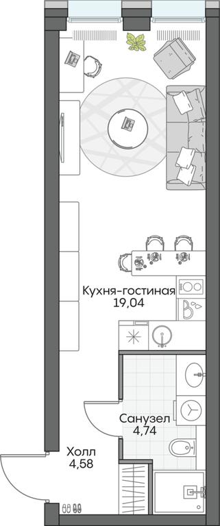 Apartment Sale, 28.47 sq. m. at Dom na naberezhnoy INSIDER (Insayder), Avtozavodskaya Street, Moscow, Russia #1 Apartment Sale, 28.47 sq. m. at Dom na naberezhnoy INSIDER (Insayder), Avtozavodskaya Street, Moscow, Russia #1
