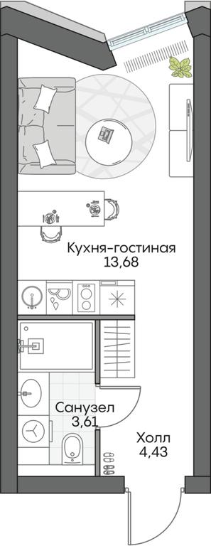 Apartment Sale, 22.08平方米 at Dom na naberezhnoy INSIDER (Insayder), Avtozavodskaya Street, Moscow, Russia #1 Apartment Sale, 22.08平方米 at Dom na naberezhnoy INSIDER (Insayder), Avtozavodskaya Street, Moscow, Russia #1