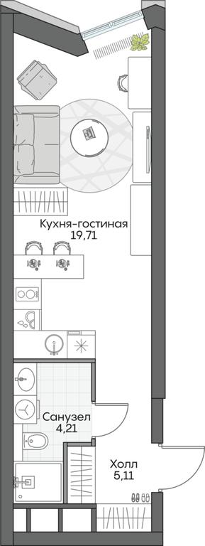 Apartment Sale, 28.28 sq. m. at Dom na naberezhnoy INSIDER (Insayder), Avtozavodskaya Street, Moscow, Russia #1 Apartment Sale, 28.28 sq. m. at Dom na naberezhnoy INSIDER (Insayder), Avtozavodskaya Street, Moscow, Russia #1