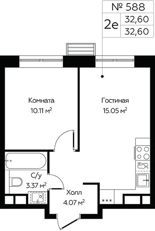 1-BD Apartment Sale, 32.6平方米 at MirrorZdanie, Oktyabrskaya Street, 98, Moscow, Russia #1 1-BD Apartment Sale, 32.6平方米 at MirrorZdanie, Oktyabrskaya Street, 98, Moscow, Russia #1