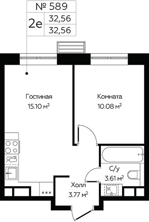 1-BD Apartment Sale, 32.56平方米 at MirrorZdanie, Oktyabrskaya Street, 98, Moscow, Russia #1 1-BD Apartment Sale, 32.56平方米 at MirrorZdanie, Oktyabrskaya Street, 98, Moscow, Russia #1