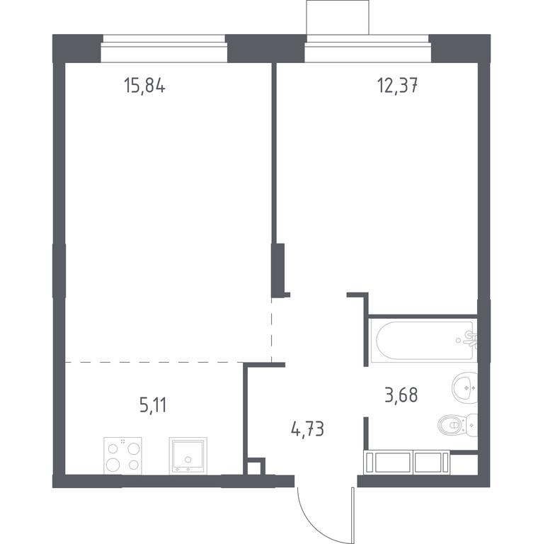 Apartment Sale, 40.5 sq. m. at Novograd Pavlino, Kosinskoye shosse, 2, Novoye Pavlino Microdistrict, Balashikha, Moscow Region, Russia #1