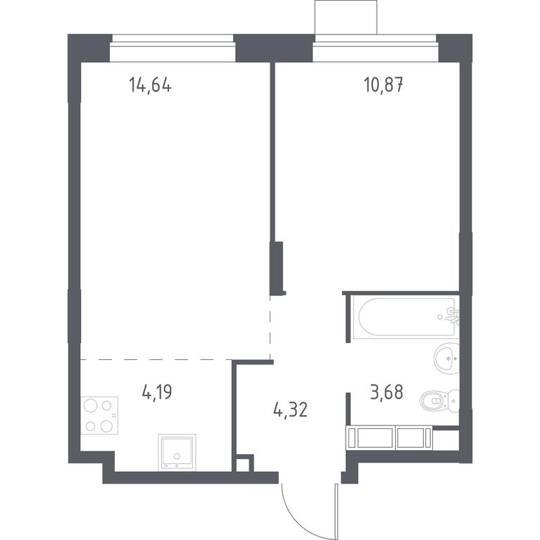 Apartment Sale, 36.5平方米 at Novograd Pavlino, Kosinskoye shosse, 2, Novoye Pavlino Microdistrict, Balashikha, Moscow Region, Russia #1 Apartment Sale, 36.5平方米 at Novograd Pavlino, Kosinskoye shosse, 2, Novoye Pavlino Microdistrict, Balashikha, Moscow Region, Russia #1