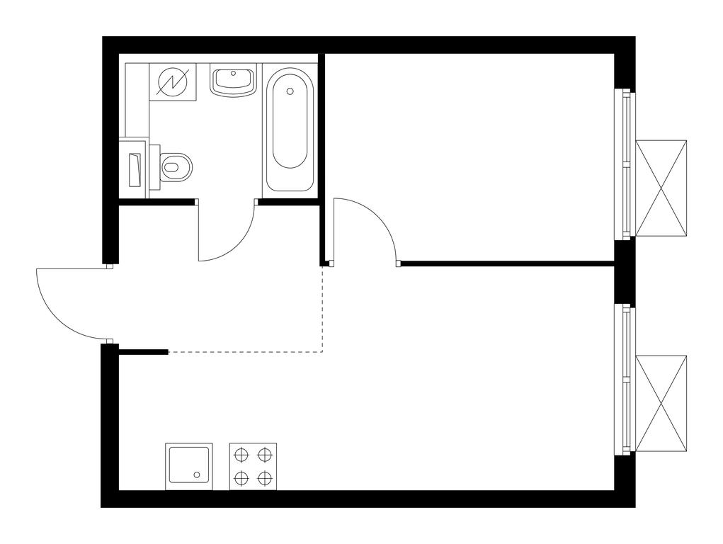 1-BD Apartment Sale, 31.7平方米 at Pervyi Dubrovskiy, Novoostapovskaya Street, 1с4, Moscow, Russia #1 1-BD Apartment Sale, 31.7平方米 at Pervyi Dubrovskiy, Novoostapovskaya Street, 1с4, Moscow, Russia #1