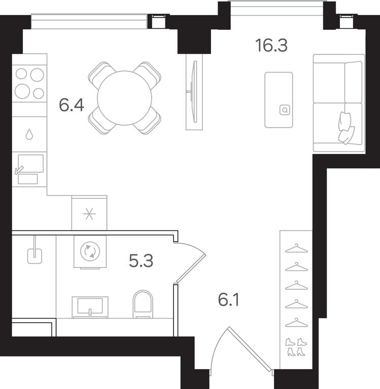 Apartment Sale, 34.1 sq. m. at Mangazeya na Tulskoy, Bolshaya Tulskaya Street, Moscow, Russia #2 Apartment Sale, 34.1 sq. m. at Mangazeya na Tulskoy, Bolshaya Tulskaya Street, Moscow, Russia #2