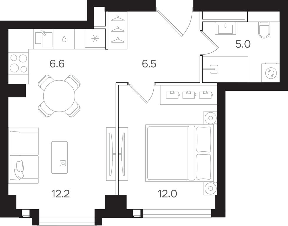 1-BD Apartment Sale, 42.3平方米 at Mangazeya na Tulskoy, Bolshaya Tulskaya Street, Moscow, Russia #1 1-BD Apartment Sale, 42.3平方米 at Mangazeya na Tulskoy, Bolshaya Tulskaya Street, Moscow, Russia #1