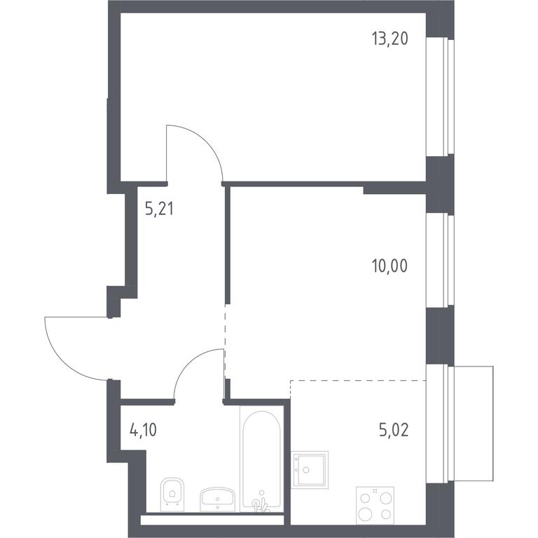 Apartment Sale, 37.53平方米 at Kvartal Domashnij, Donetskaya Street, 30с11, Moscow, Russia #1 Apartment Sale, 37.53平方米 at Kvartal Domashnij, Donetskaya Street, 30с11, Moscow, Russia #1