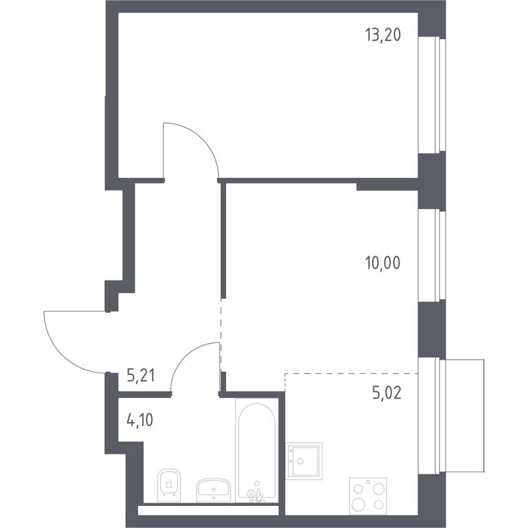 Apartment Sale, 37.53平方米 at Kvartal Domashnij, Donetskaya Street, 30с11, Moscow, Russia #1 Apartment Sale, 37.53平方米 at Kvartal Domashnij, Donetskaya Street, 30с11, Moscow, Russia #1