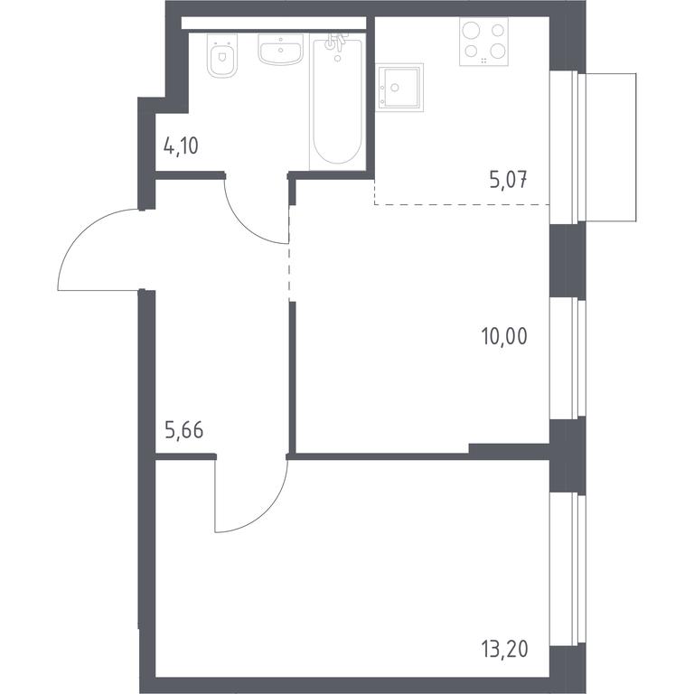 Apartment Sale, 38.03 sq. m. at Kvartal Domashnij, Donetskaya Street, 30с11, Moscow, Russia #1