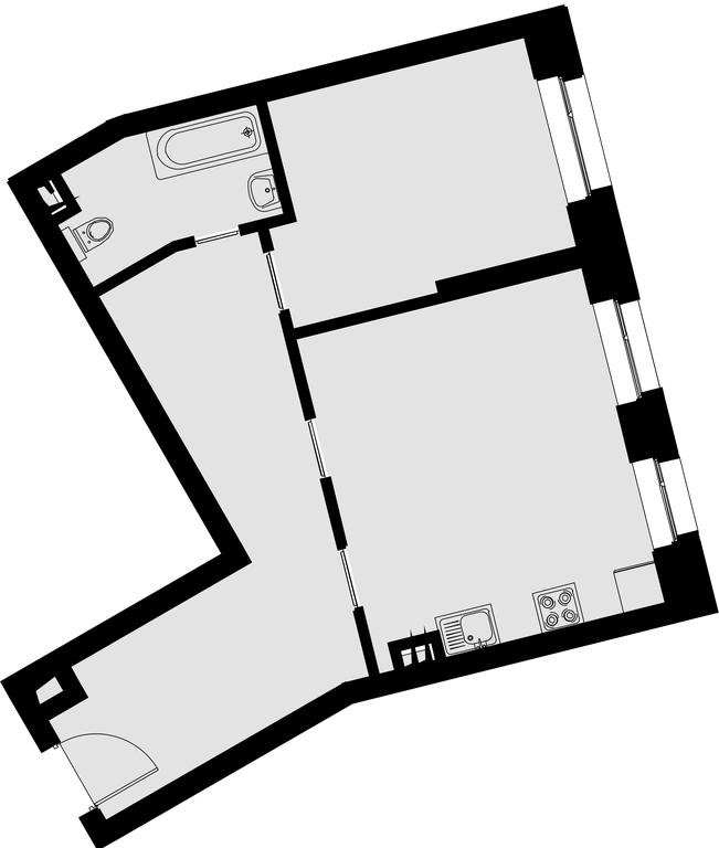 2-BD Apartment Sale, 55.9平方米 at Nevskiy, Vyborgskaya Street, 7к1, Moscow, Russia #1 2-BD Apartment Sale, 55.9平方米 at Nevskiy, Vyborgskaya Street, 7к1, Moscow, Russia #1