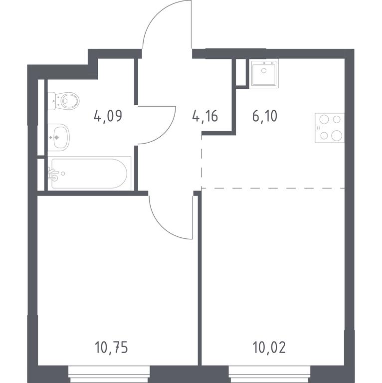 Apartment Sale, 35.12 sq. m. at Mytishchi Park, Silikatnaya ulitsa, 41к3, Mytischi, Moscow Region, Russia #1 Apartment Sale, 35.12 sq. m. at Mytishchi Park, Silikatnaya ulitsa, 41к3, Mytischi, Moscow Region, Russia #1