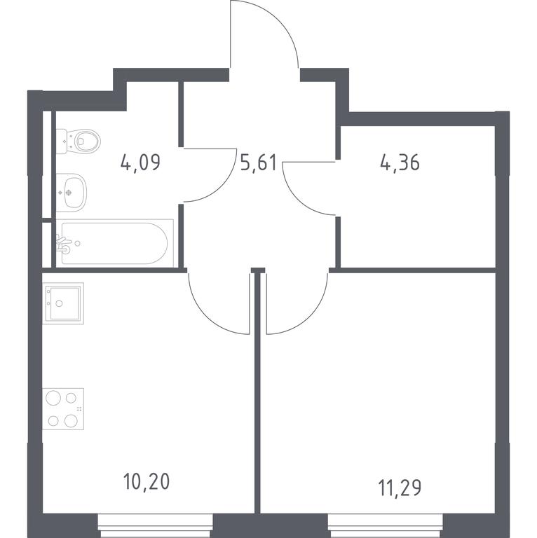 Apartment Sale, 35.55 sq. m. at Mytishchi Park, Silikatnaya ulitsa, 41к3, Mytischi, Moscow Region, Russia #1 Apartment Sale, 35.55 sq. m. at Mytishchi Park, Silikatnaya ulitsa, 41к3, Mytischi, Moscow Region, Russia #1