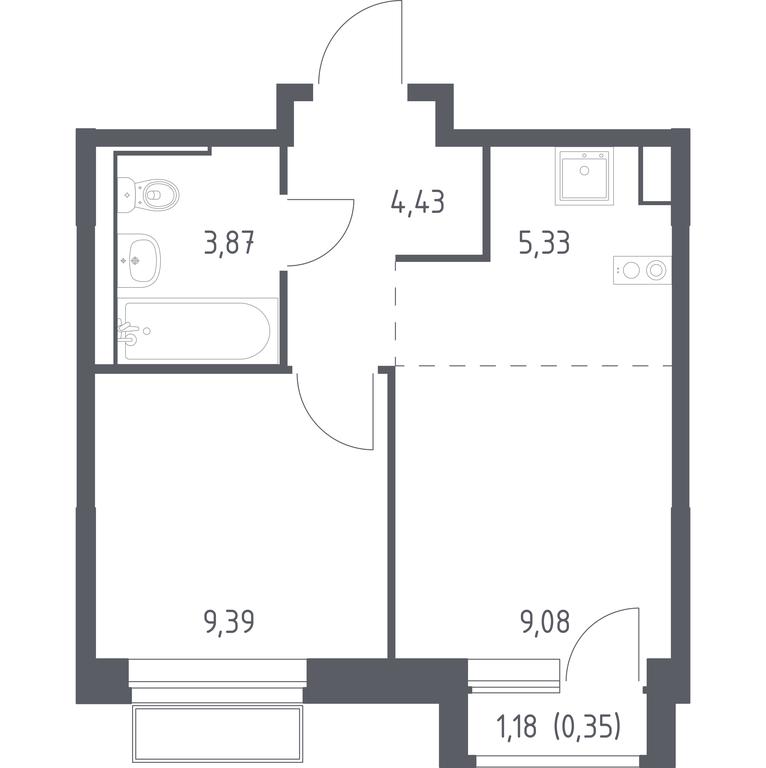 Apartment Sale, 32.45 sq. m. at Dolina Yauzy, Trudovaya Street, 23, Mytischi, Moscow Region, Russia #1 Apartment Sale, 32.45 sq. m. at Dolina Yauzy, Trudovaya Street, 23, Mytischi, Moscow Region, Russia #1