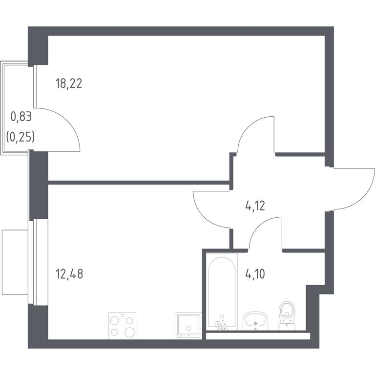 Apartment Sale, 39.17 sq. m. at Novoe Vidnoe, Kalinovka Village, Leninskiy City District, Moscow Region, Russia #1 Apartment Sale, 39.17 sq. m. at Novoe Vidnoe, Kalinovka Village, Leninskiy City District, Moscow Region, Russia #1