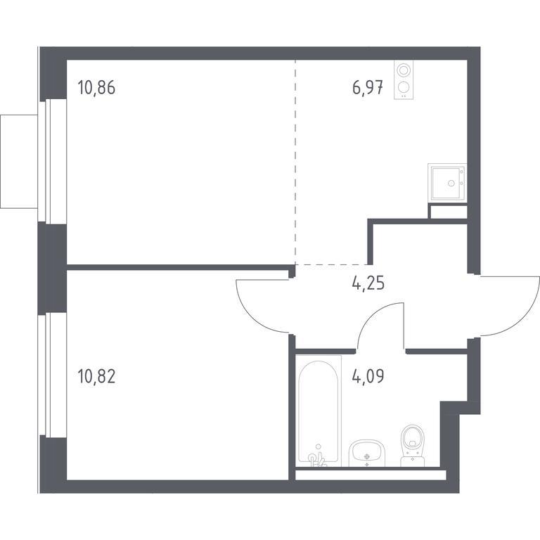 Apartment Sale, 36.99 sq. m. at Novoe Vidnoe, Kalinovka Village, Leninskiy City District, Moscow Region, Russia #1 Apartment Sale, 36.99 sq. m. at Novoe Vidnoe, Kalinovka Village, Leninskiy City District, Moscow Region, Russia #1