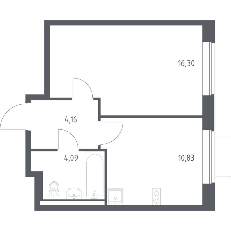 Apartment Sale, 35.38 sq. m. at Novoe Vidnoe, Kalinovka Village, Leninskiy City District, Moscow Region, Russia #1 Apartment Sale, 35.38 sq. m. at Novoe Vidnoe, Kalinovka Village, Leninskiy City District, Moscow Region, Russia #1