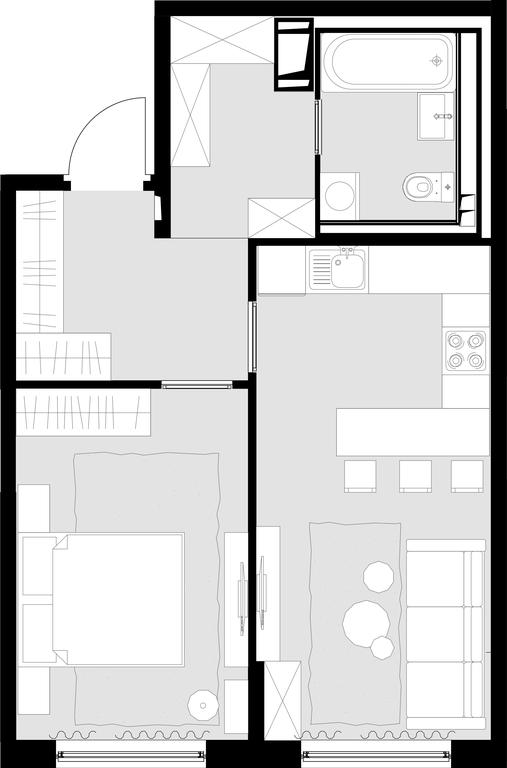 1-BD Apartment Sale, 47.9 sq. m. at Malevich, Otradnaya Street, 8, Moscow, Russia #1