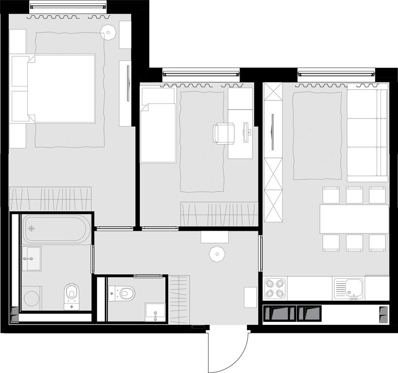 2-BD Apartment Sale, 57平方米 at Malevich, Otradnaya Street, 8, Moscow, Russia #1 2-BD Apartment Sale, 57平方米 at Malevich, Otradnaya Street, 8, Moscow, Russia #1