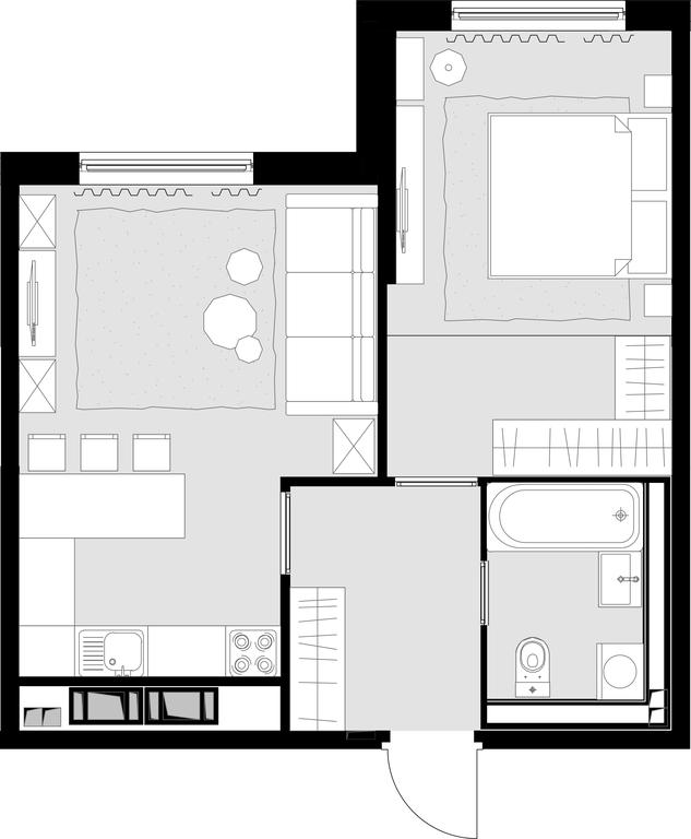 1-BD Apartment Sale, 45.2 sq. m. at Malevich, Otradnaya Street, 8, Moscow, Russia #1
