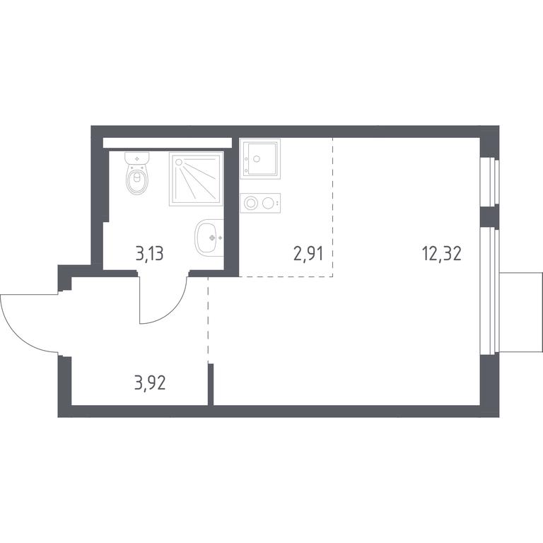 Apartment Sale, 22.28 sq. m. at Gorki Park, Shkolnaya ulitsa, 2, derevnya Korobovo, Leninskiy City District, Moscow Region, Russia #1 Apartment Sale, 22.28 sq. m. at Gorki Park, Shkolnaya ulitsa, 2, derevnya Korobovo, Leninskiy City District, Moscow Region, Russia #1