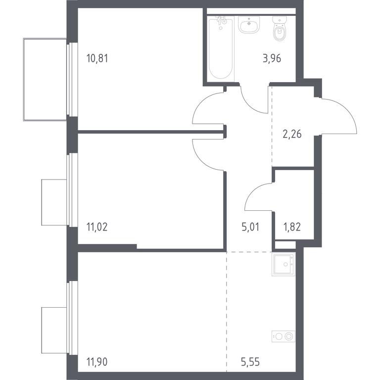 Продажа 1-комн. квартиры, 52,33 м² в ЖК «Горки Парк», Школьная улица, 2, деревня Коробово, Ленинский городской округ, Московская область, Россия #1 Продажа 1-комн. квартиры, 52,33 м² в ЖК «Горки Парк», Школьная улица, 2, деревня Коробово, Ленинский городской округ, Московская область, Россия #1