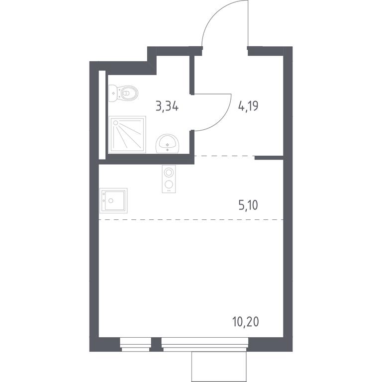 Apartment Sale, 22.83 sq. m. at Gorki Park, Shkolnaya ulitsa, 2, derevnya Korobovo, Leninskiy City District, Moscow Region, Russia #1 Apartment Sale, 22.83 sq. m. at Gorki Park, Shkolnaya ulitsa, 2, derevnya Korobovo, Leninskiy City District, Moscow Region, Russia #1