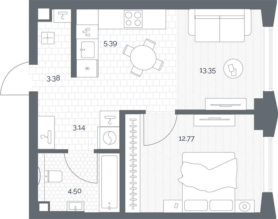 Apartment Sale, 42.53 sq. m. at TATE, Vetkina Street, Moscow, Russia #1 Apartment Sale, 42.53 sq. m. at TATE, Vetkina Street, Moscow, Russia #1