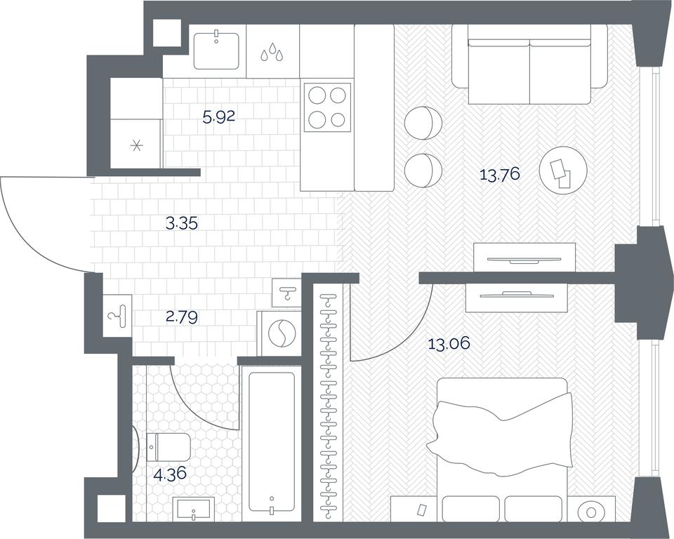 Apartment Sale, 41.02 sq. m. at TATE, Vetkina Street, Moscow, Russia #1 Apartment Sale, 41.02 sq. m. at TATE, Vetkina Street, Moscow, Russia #1