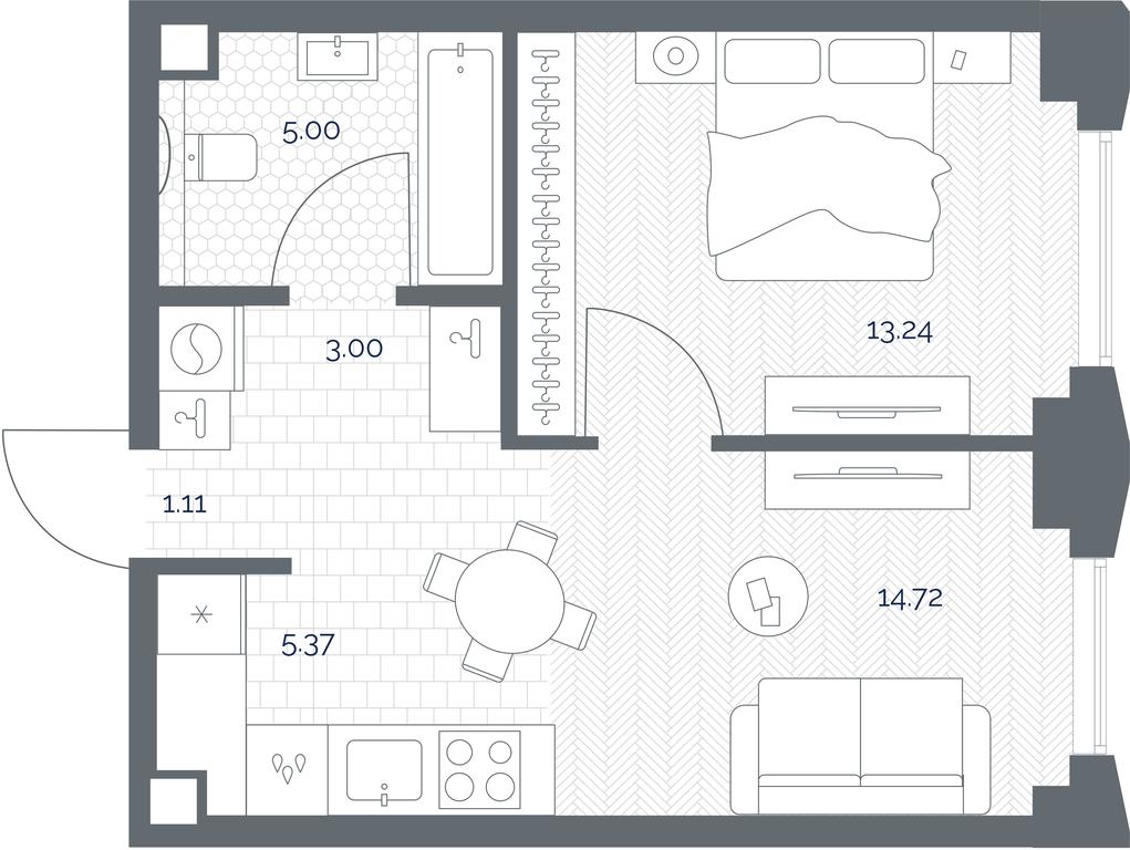 Apartment Sale, 42.44 sq. m. at TATE, Vetkina Street, Moscow, Russia #1 Apartment Sale, 42.44 sq. m. at TATE, Vetkina Street, Moscow, Russia #1