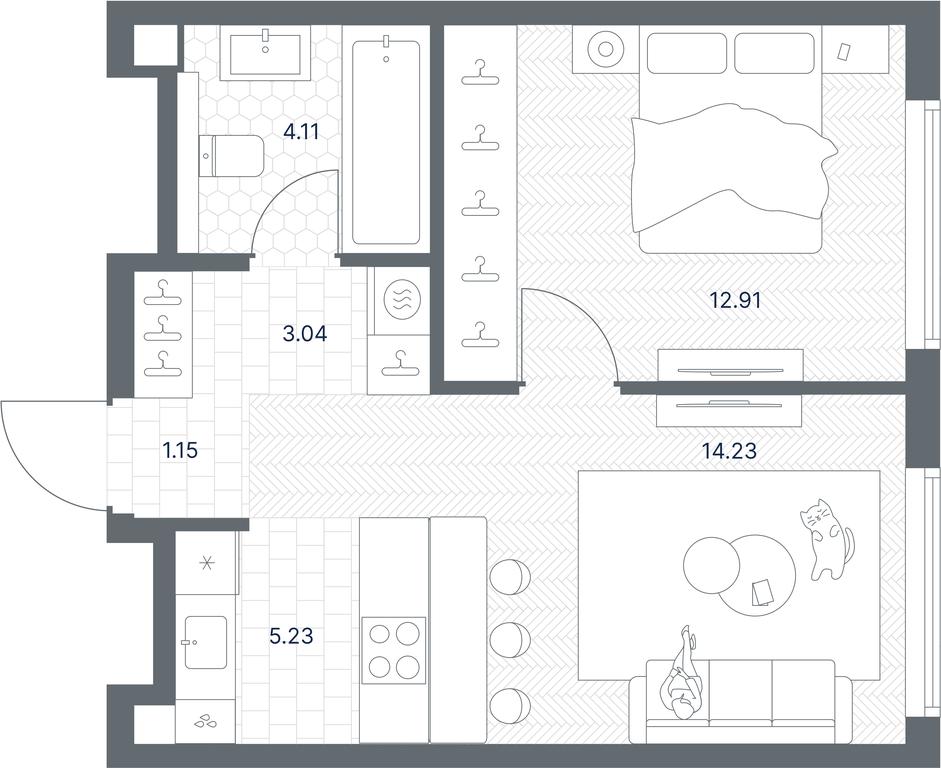 Apartment Sale, 40.67 sq. m. at TATE, Vetkina Street, Moscow, Russia #1 Apartment Sale, 40.67 sq. m. at TATE, Vetkina Street, Moscow, Russia #1
