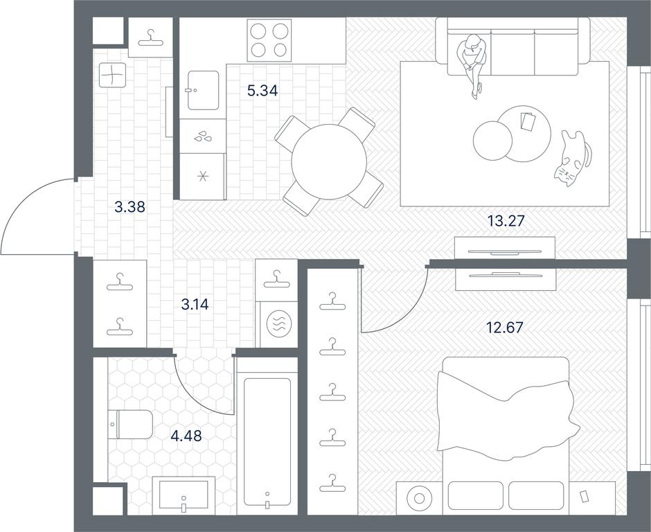 Apartment Sale, 42.28 sq. m. at TATE, Vetkina Street, Moscow, Russia #1 Apartment Sale, 42.28 sq. m. at TATE, Vetkina Street, Moscow, Russia #1