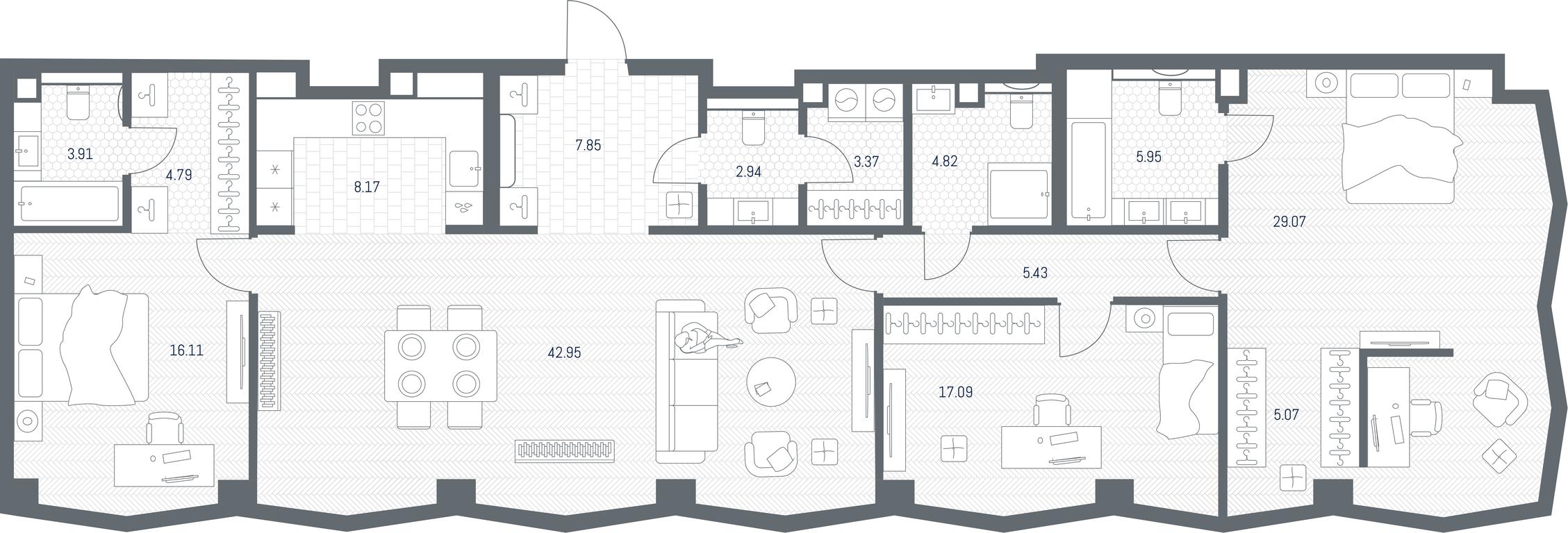 2-BD Apartment Sale, 157.52 sq. m. at TATE, Vetkina Street, Moscow, Russia #1 2-BD Apartment Sale, 157.52 sq. m. at TATE, Vetkina Street, Moscow, Russia #1