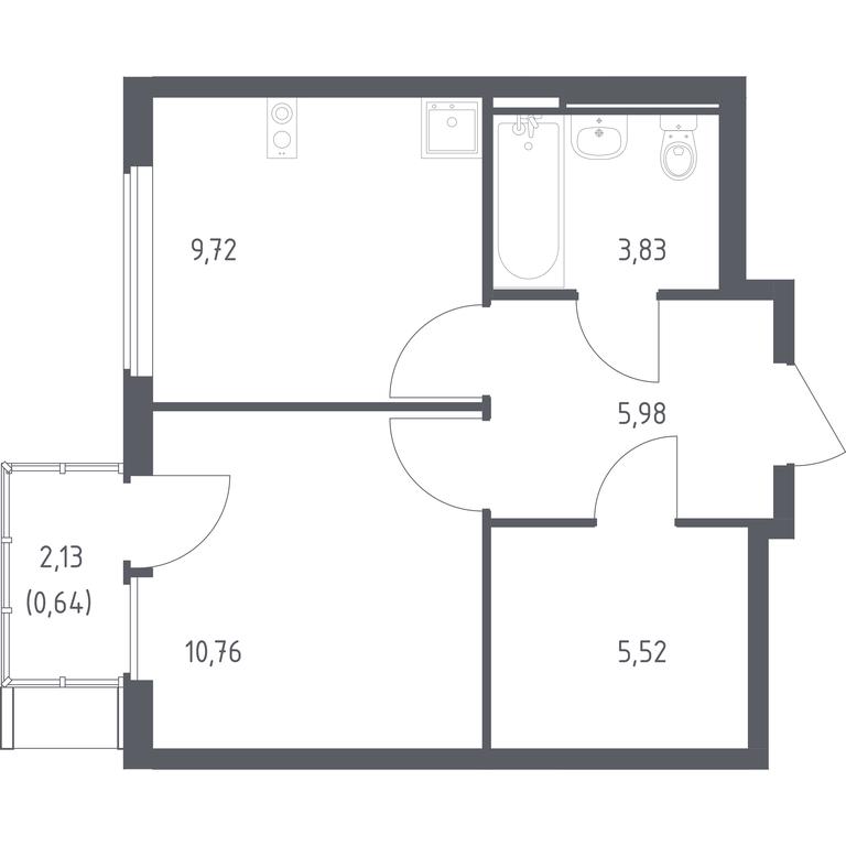 Apartment Sale, 36.45 sq. m. at Ostafevo, Ostafyevskoe Highway, 12к1, Ryazanovskoe Settlement, Moscow, Russia #1 Apartment Sale, 36.45 sq. m. at Ostafevo, Ostafyevskoe Highway, 12к1, Ryazanovskoe Settlement, Moscow, Russia #1